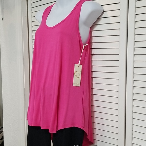 Hot Pink Ladies Tank Top - Picture 3 of 6